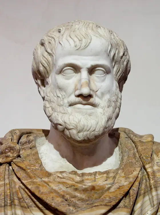 Buste de marbre d'un homme barbu au regard grave.